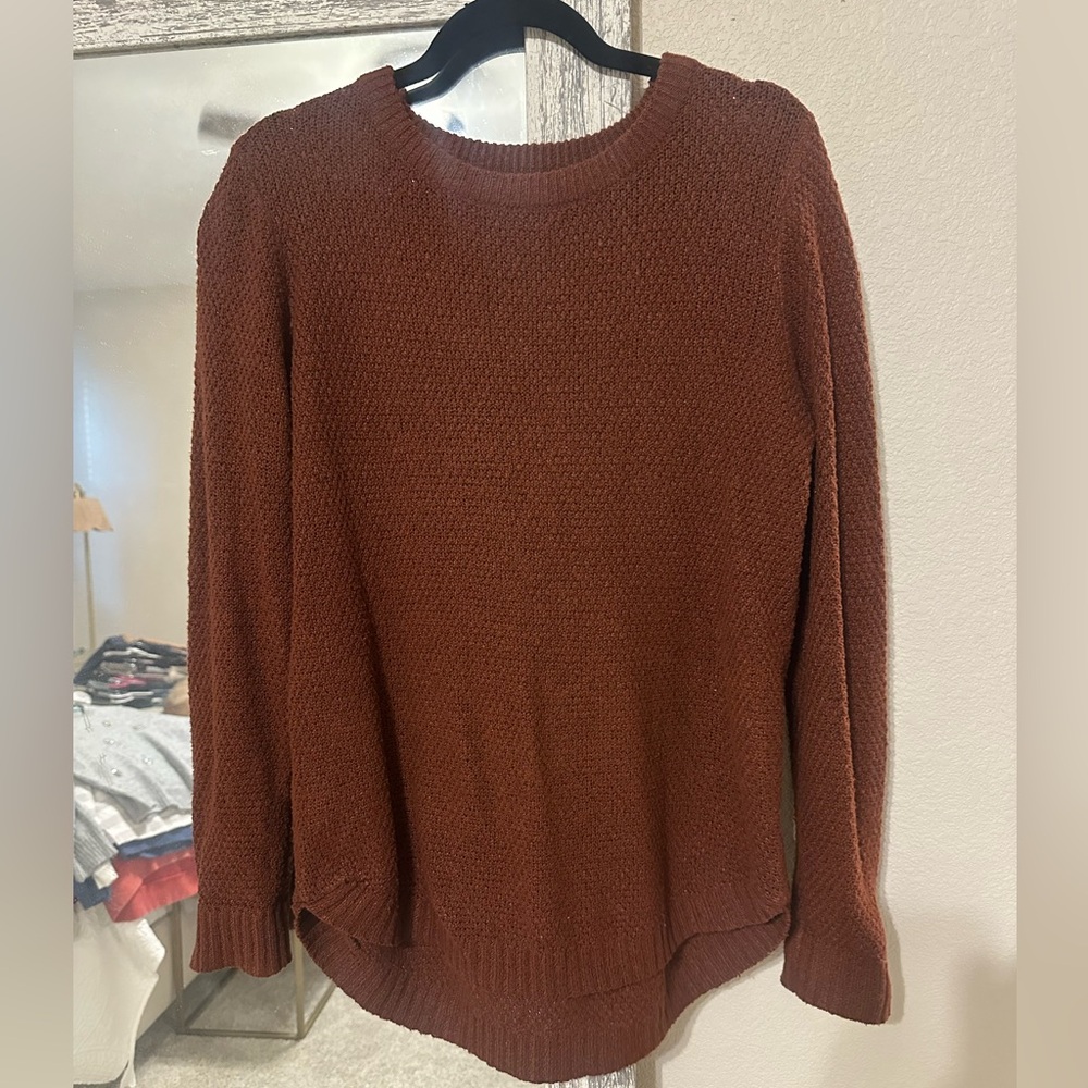 Pink Clover Rust Sweater